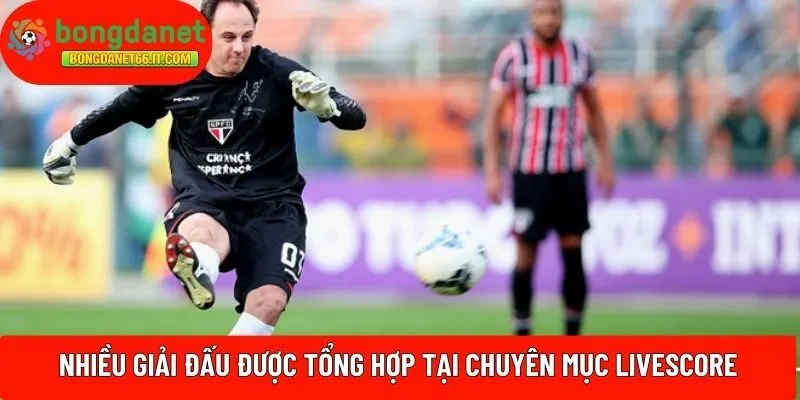 Nhiều giải đấu được tổng hợp tại chuyên mục LiveScore